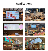 Écran d'affichage numérique pour menu de restaurant, écran LCD mural, Android quadricœur, réseau/autonome