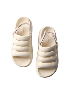 महिलाओं की विरोधी पर्ची सरल सपाट तल छेद जूते ठोस रंग चप्पल - Product Image 4