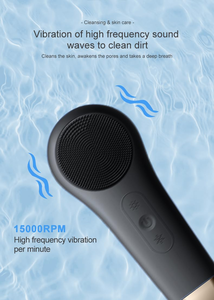 Brosse nettoyante électrique pour le visage en silicone imperméable de haute qualité, masseur facial, brosse nettoyante pour le visage en profondeur, brosse nettoyante pour les pores - Product Image 5