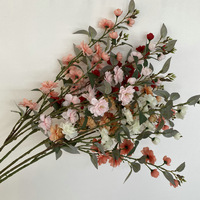 Fleurs artificielles de camélia, branches de camélia en soie, vente en gros d'usine, arrangement de mariage, décoration intérieure, fausses branches de fleurs