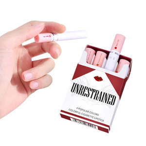 Ensemble de 4 rouges à lèvres mats effet cigarette, longue tenue, gloss imperméable, anti-transfert, fini velours, cosmétiques pour femmes - Product Image 6