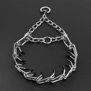Prong Knijpkraag Voor Honden, Choke Kraag Voor Honden, Roestvrij Staal Verstelbaar Met Comfortabele Rubberen Tips - Product Image 1