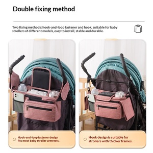 Nueva bolsa de almacenamiento para cochecito de bebé, bolsa colgante multifuncional para cochecito, bolsa para mamá con organizador de botellas para accesorios de cochecito de bebé - Product Image 3