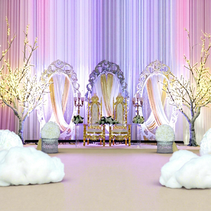 Royal <b>Wedding</b> Decoration With Oval Panels Glorious <b>Wedding</b> Stage Fiber Panels Hindu <b>Wedding</b> Back-<b>Frame</b> Setup California - Product Image 1
