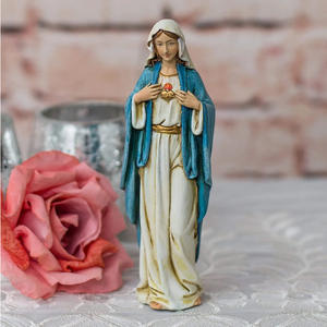 Witt Figures religieuses occidentales transfrontalières Statue en résine <span class=keywords><strong>de</strong></span> la Sainte <span class=keywords><strong>Mère</strong></span> <span class=keywords><strong>de</strong></span> <span class=keywords><strong>Marie</strong></span> Saint Joseph Icône <span class=keywords><strong>de</strong></span> <span class=keywords><strong>l</strong></span>'église Affichage Cadeau Artisanat - Product Image 2