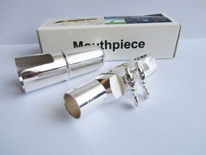 Boquillas de Saxofón Alto, <span class=keywords><strong>Tenor</strong></span> y Soprano Rectas, de Metal, Plateadas, de Cobre, para Saxofón - Product Image 3