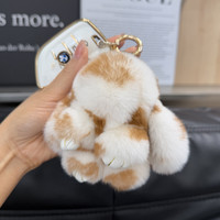 Peluche Lapin Otter Mignon Effet 'Mort' Sac Cadeau Surprise Porte-clés de Voiture Pendentif Boîte Mystère Surprise