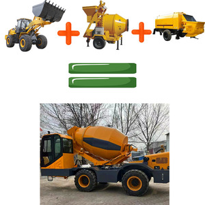 Bétonnière portative de coût bas de rendement élevé petite machine électrique portative de mélangeur de béton de ciment de tambour de chargement automatique - Product Image 1