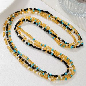 Chaîne de taille bohème sexy en perles Miyuki, pierres concassées colorées, cristal, plaqué or/argent, pour femme, idéale pour mariage et anniversaire - Product Image 2