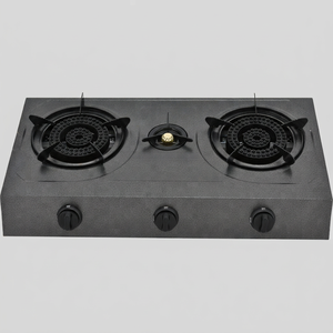 Estufa de Gas de Dos Quemadores ZGBES, Acero Inoxidable, Portátil, Control por Perillas, Encendido Piezoeléctrico, Uso en Hoteles, Apagado Automático de Llama - Product Image 1