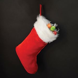 Christmas Decoration New Year Eve Christmas Gift Bag Party Decoration Hanging Plush Christmas Stocking Socks With <b>Custom</b> Logo - Product Image 5