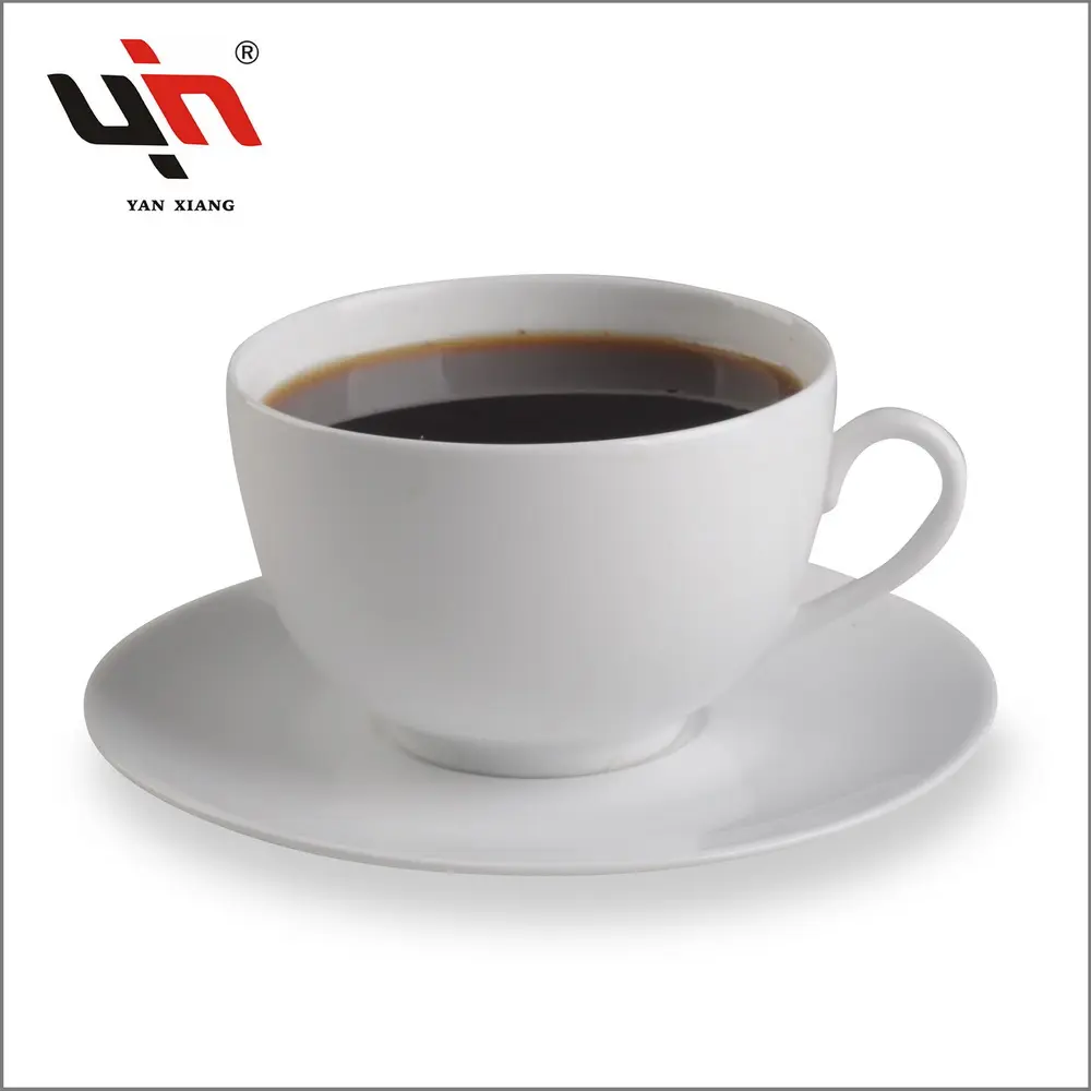 2024 nouvelle tasse et soucoupe en porcelaine 11oz tasse en céramique de luxe avec une conception Simple grande tasse à café pour la maison