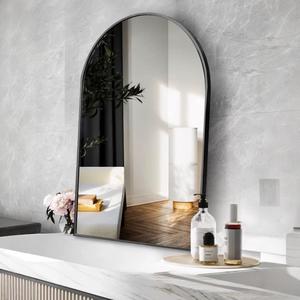 Phòng Tắm Hiện Đại Tường Gương Nhà Sản Xuất Của Cổ Điển Trang Trí Nội Thất Vòm Cổ Điển Kim Loại Đóng Khung Tắm Thủy Tinh Tối Giản Thiết Kế Cho Khách Sạn - Product Image 5