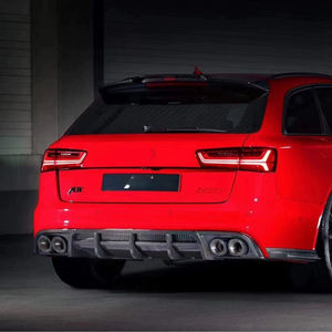 2016-2018 édition <span class=keywords><strong>A6</strong></span> S6 lèvre de pare-chocs arrière pour <span class=keywords><strong>AUDI</strong></span> mise à niveau Premium Kit de carrosserie en Fiber de carbone sortie d'usine véritable lèvre arrière en Fiber de carbone - Product Image 6