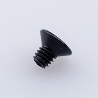 Vis à tête fraisée Torx M4, acier au carbone oxydé noir, tête plate hexalobulaire, classe 4.8 6.8 DIN 7500 pour usage industriel