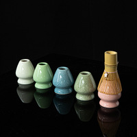 Astief vente en gros d'outils de cérémonie traditionnels de qualité supérieure avec logo personnalisé coffret cadeau Matcha Chasen kit fouet à thé