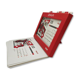 2026 số lượng lớn tùy chỉnh vĩnh viễn bàn hàng ngày lịch UV lớp phủ lá vàng in ấn tráng giấy Xốp Bán buôn Bảng lịch - Product Image 2