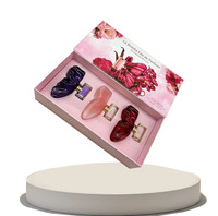 Coffret Cadeau Rigide de Luxe pour Parfum, Style Livre, avec Insert en Mousse, Vente Chaude, pour Parfums Féminins 30 ml *3