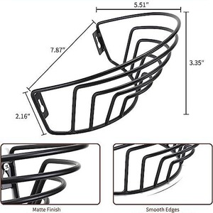 LM LM25148 Flexible Metal Hat Rack & Organizer for Wall and Door <b>Baseball</b> <b>Caps</b> Closet <b>Storage</b> Wall Mount - Product Image 2