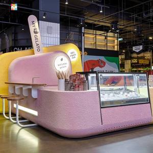 เคาน์เตอร์ร้านชานมสไตล์โมเดิร์นแบบสั่งทำ |   ออกแบบเคาน์เตอร์บาร์กาแฟ เฟอร์นิเจอร์เคาน์เตอร์ร้านกาแฟ ผู้ผลิตเคาน์เตอร์ร้านอาหาร เคาน์เตอร์กาแฟ - Product Image 1