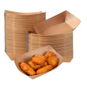 Custom Logo Packaging Food Paper Box Waffle Stick Tray