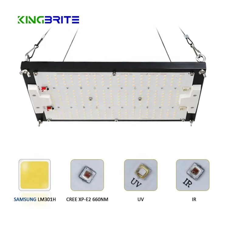Kingbrite 120W IP65 su geçirmez lm301h KingBrite xpe2 660nm UV IR ayrı anahtarı kaliteli ışık büyümeye yol açtı 15mm soğutucu