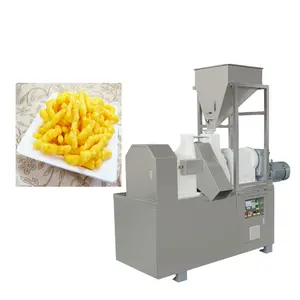 Automatic fried kurkure cheetos nik nak snack food making extruder machine kurkure plant price