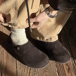 Zapatos Casuales de Hombre, Estilo 2025, de Dos Piezas, de Una Pieza, Fáciles de Poner, con Suela de Cuero Suave, Tacón Bajo, Tipo Pantuflas - Product Image 3