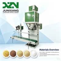 Báscula de Pesaje y Empaquetado Semiautomática de Alta Productividad de 10-50 kg para Granos, Cacahuetes, Trigo, Fertilizantes, Pellets de Plástico, Semillas y Productos Granulares