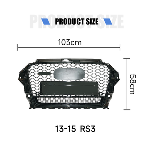 Griglia Frontale RS3 di Alta Qualità per Audi A3 2013-2015, Fornita da Fabbrica Cinese - Product Image 6