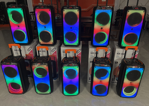 Altavoz dual de 8 pulgadas de gran potencia de fábrica, altavoz <span class=keywords><strong>boombox</strong></span> parlantes, carro BT, luces de fuego - Product Image 4