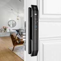 Aiendi TUYA 3D Reconocimiento facial y de huellas dactilares Cerradura inteligente Cámara de puerta delantera habilitada para WiFi con tecnología de código digital