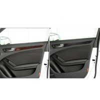 Autocollant de panneau de porte de luxe en fibre de carbone, garniture personnalisable pour l'intérieur des voitures Audi Q5/A4 B8/A5