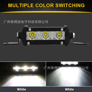 QIDEWIN 9W LED <b>Work</b> <b>Light</b> Single Row 12-24V DC Off-Road Lighting - Product Image 5