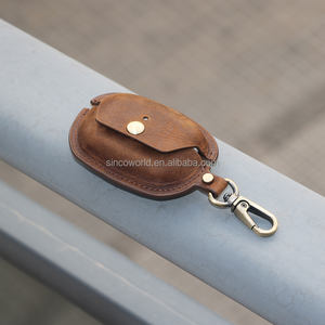 Housse en cuir Crazy Horse en cuir pour étui airpod étui de luxe pour étui en cuir airpod - Product Image 4