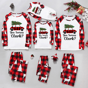 <span class=keywords><strong>Pijamas</strong></span> Familiares <span class=keywords><strong>de</strong></span> Algodón Suave al Por Mayor a Bajo Precio, <span class=keywords><strong>Pijamas</strong></span> Navideños Familiares con Diferentes Estampados - Product Image 4