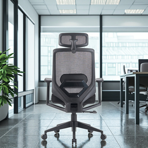 Chaise de bureau ergonomique simple et moderne, extensible, avec siège rembourré réglable en hauteur, économique pour usage en atelier - Product Image 4