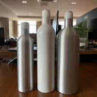 Bouteille en aluminium pour vin rouge, qualité alimentaire, 750 ml, emballage en aluminium pour vin