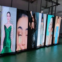 Écran d'affichage LED pliable anti-collision GOB P2 pour affichage numérique mobile en intérieur, grand écran publicitaire pour centre commercial, événementiel, 600 CD