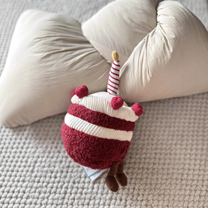 Peluche a forma di torta in velluto divertente del Regno Unito, bambola di peluche, simpatico compagno, lenitivo, imbottito in cotone PP, <span class=keywords><strong>regalo</strong></span> per <span class=keywords><strong>bambina</strong></span> - Product Image 4