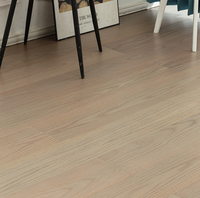 Plancher stratifié en chêne blanc européen, conception à trois couches, finition peinture allemande, surface lisse, plancher en bois d'ingénierie de haute qualité