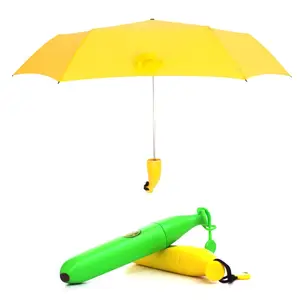 패션 디자인 접는 바나나 모양 우산 과일 우산