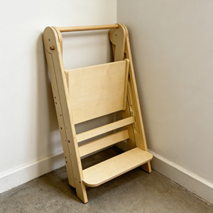 Taburete de Madera Plegable y Ajustable Moderno para Niños, Cocina, Sala de Estar y Dormitorio - Product Image 5