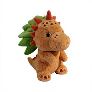 Peluche de <span class=keywords><strong>dinosaure</strong></span> Triceratops orange douce et moelleuse, jouet en peluche pour enfants, cadeau d'anniversaire, décoration de la maison - Product Image 4