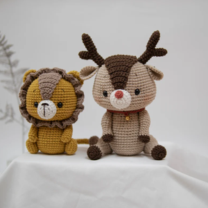 Venta caliente personalizado Woodstock hecho a mano ganchillo León juguetes para niños manualidades regalo - Product Image 2