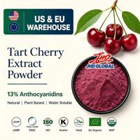 Kersenextractpoeder 13% Anthocyanidinen Puur Natuurlijk Fruitextract voor Gezondheidsproducten