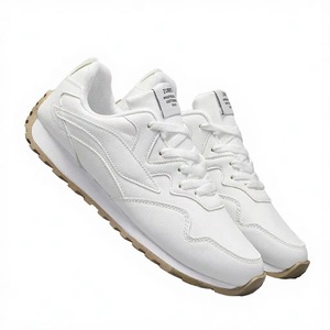 Nouvelles baskets de jogging en similicuir blanc pour hommes, à enfiler, printemps-été-automne, pour garçons et filles, haute qualité, bas prix - Product Image 2
