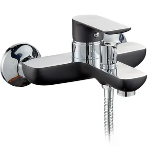 (OB8251CPB/CPW-3)BOOU 인기 새로운 디자인 온수 싱글 핸들 황동 컬러 욕실 욕조 믹서 목욕 수도꼭지