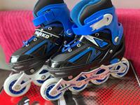 Chaussures de roller en ligne à 4 roues, semelle intermédiaire en caoutchouc, semelle extérieure en plastique, tige en PU, unisexe, hiver, automne, printemps, chaussures de roller