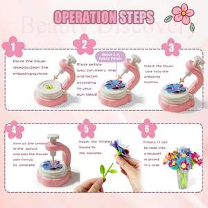 Kits <span class=keywords><strong>de</strong></span> <span class=keywords><strong>Bouquet</strong></span> <span class=keywords><strong>de</strong></span> Fleurs <span class=keywords><strong>en</strong></span> Tissu, Cadeaux Éducatifs pour Filles, pour Activités d'Anniversaire et Fête - Product Image 4